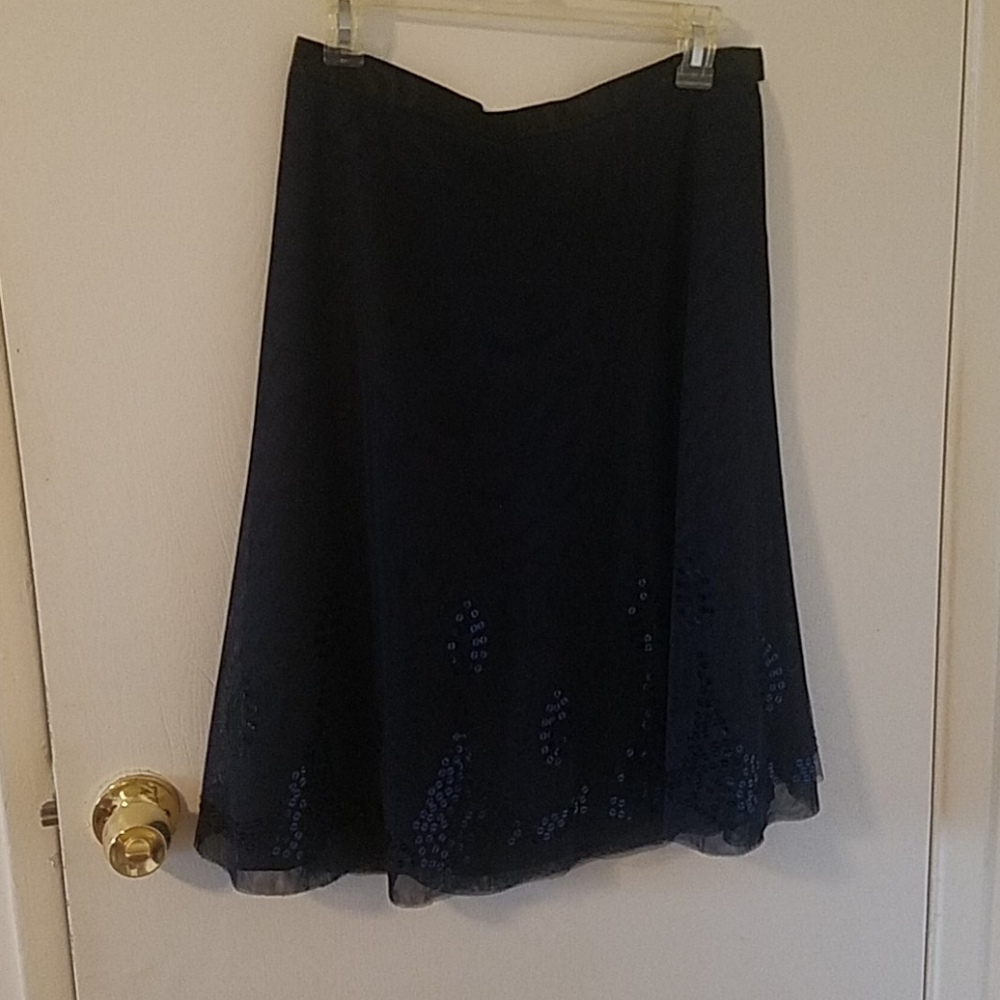 Black skirt with sequins